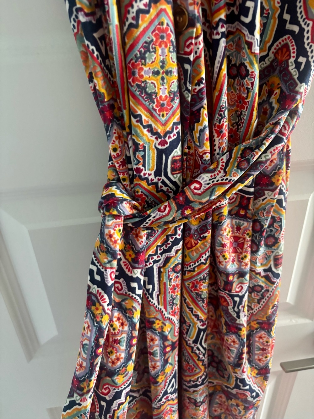 Leota Multicolor Print Wrap Dress - Picture 3 of 8